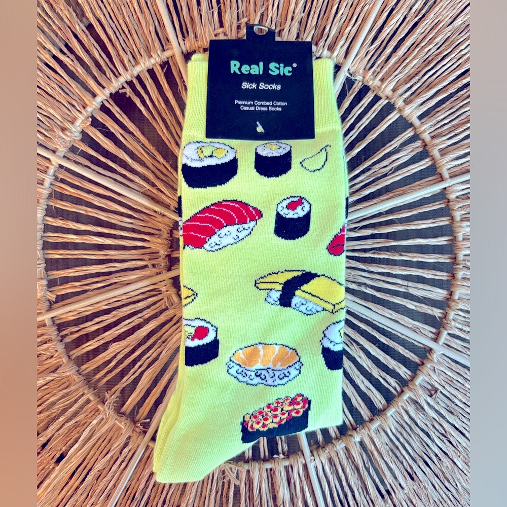 Real Sic Sick Crew Socks - Sushi